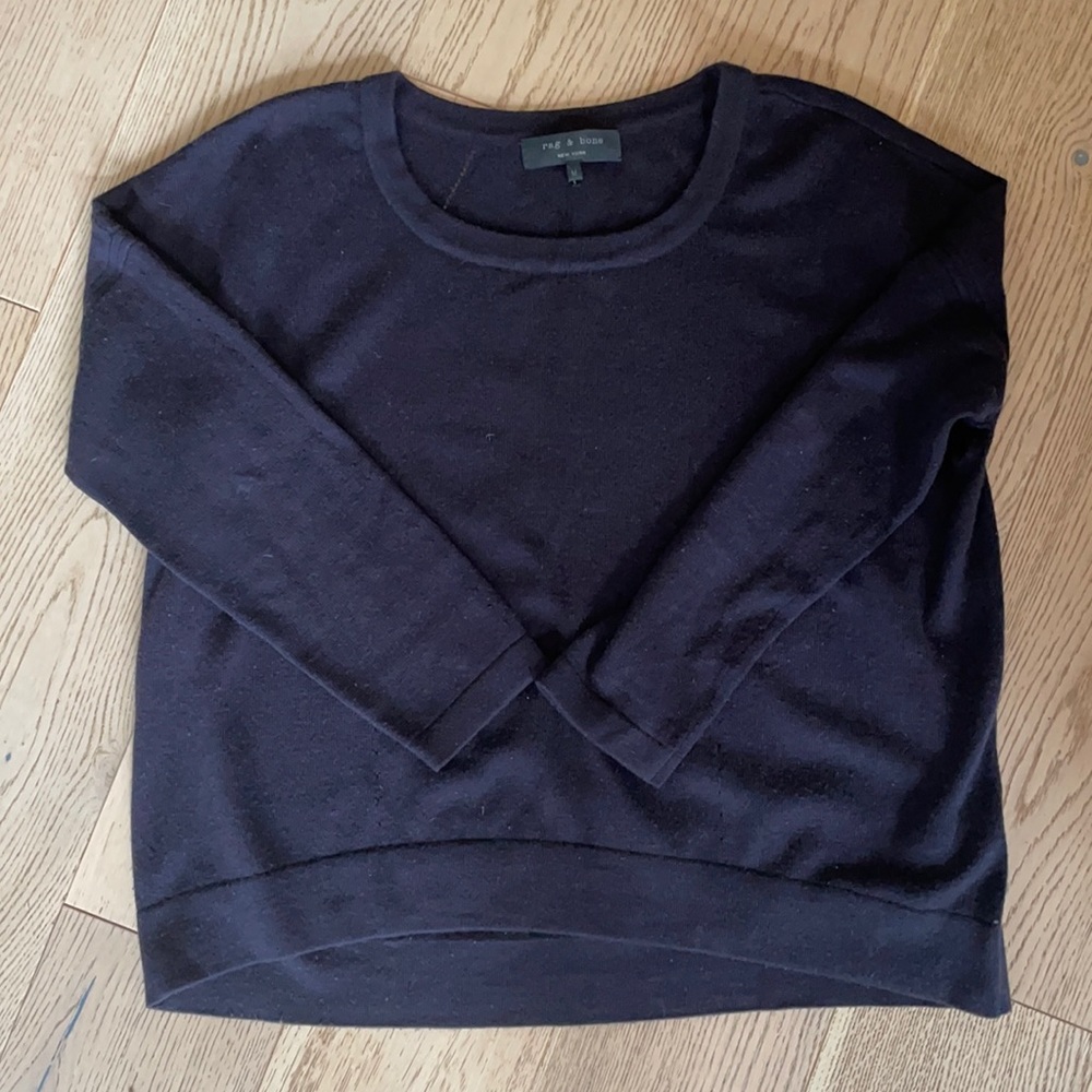 Rag & Bone navy/purple sweater